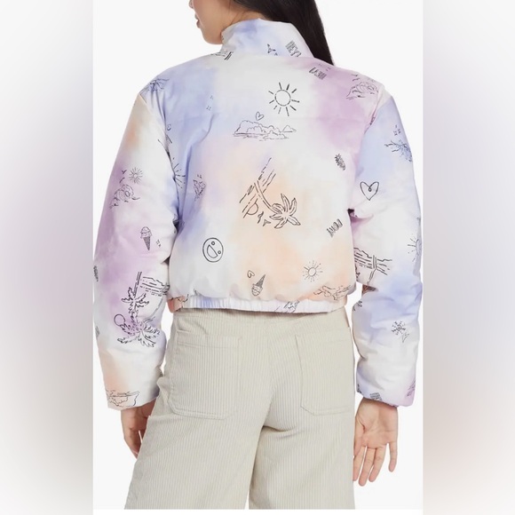 Roxy x Chloe Kim Reversible Puffer Bomber Jacket size S - Picture 3 of 9